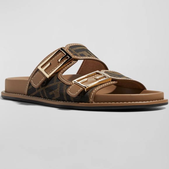 Fendi Feel Jacquard Sandal, Slides, Shoes - Picture 16 of 16